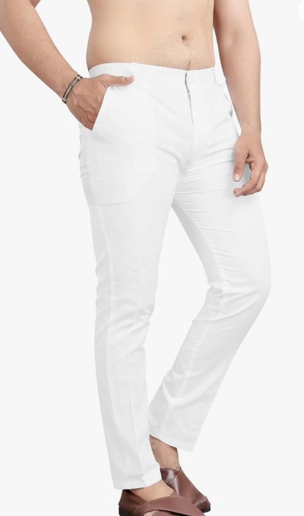 White Men Formal Pant - Image 3