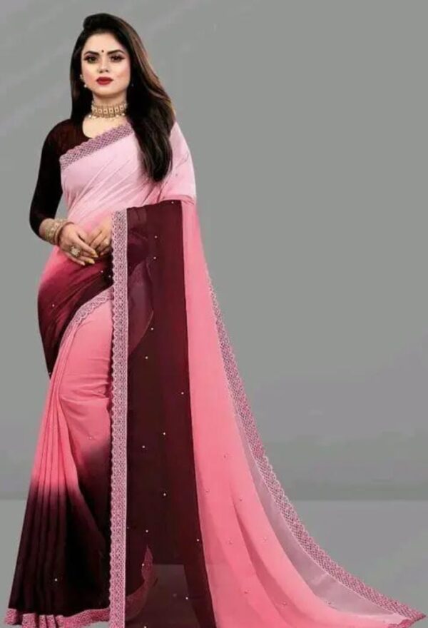 Pink Saree Women Wear