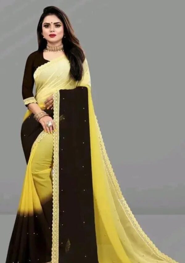 Yellow Saree Women Wear