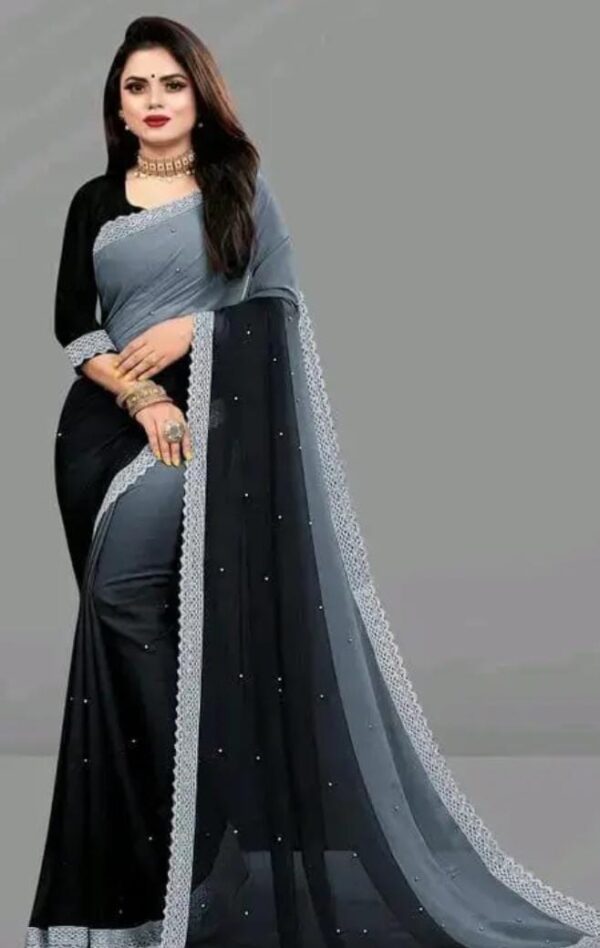 Black Saree Women