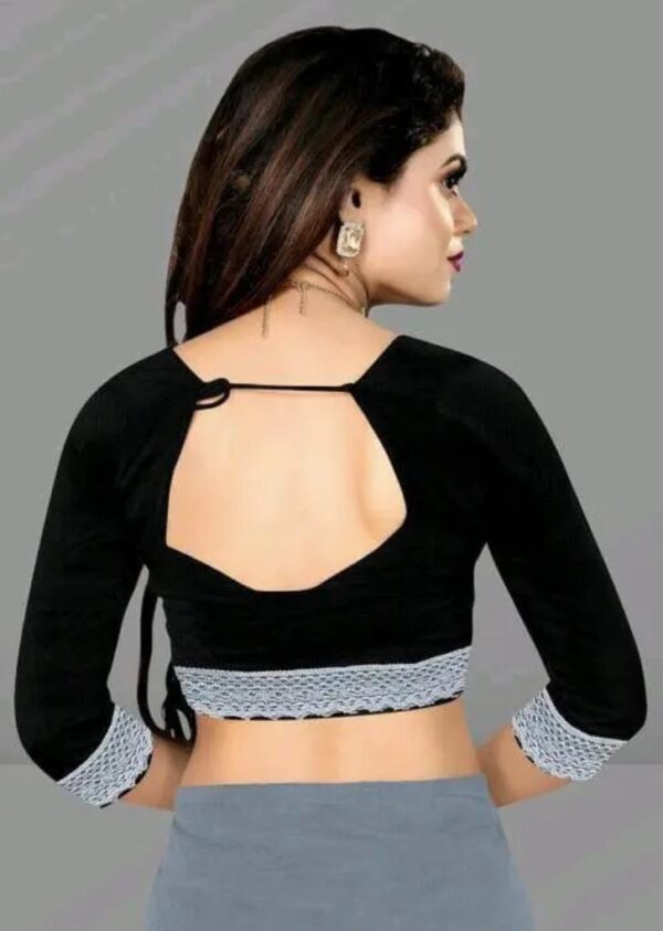 Black Saree Women - Image 3